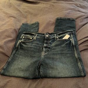Gap denim cigarette jeans size 14 32 length NWT